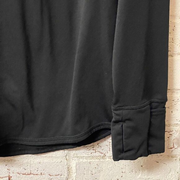 Climate Right By Cuddlduds Mock Neck Top Black Long Sleeve Stretch Plus XXL - Picture 4 of 10